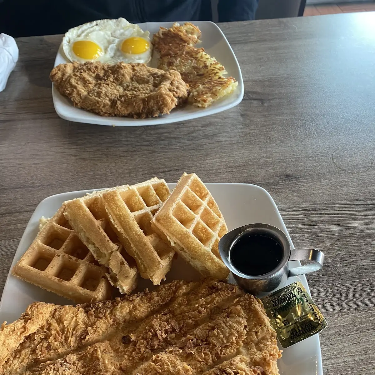 Chicken and Waffles Chicken Fried Chicken Breakfast