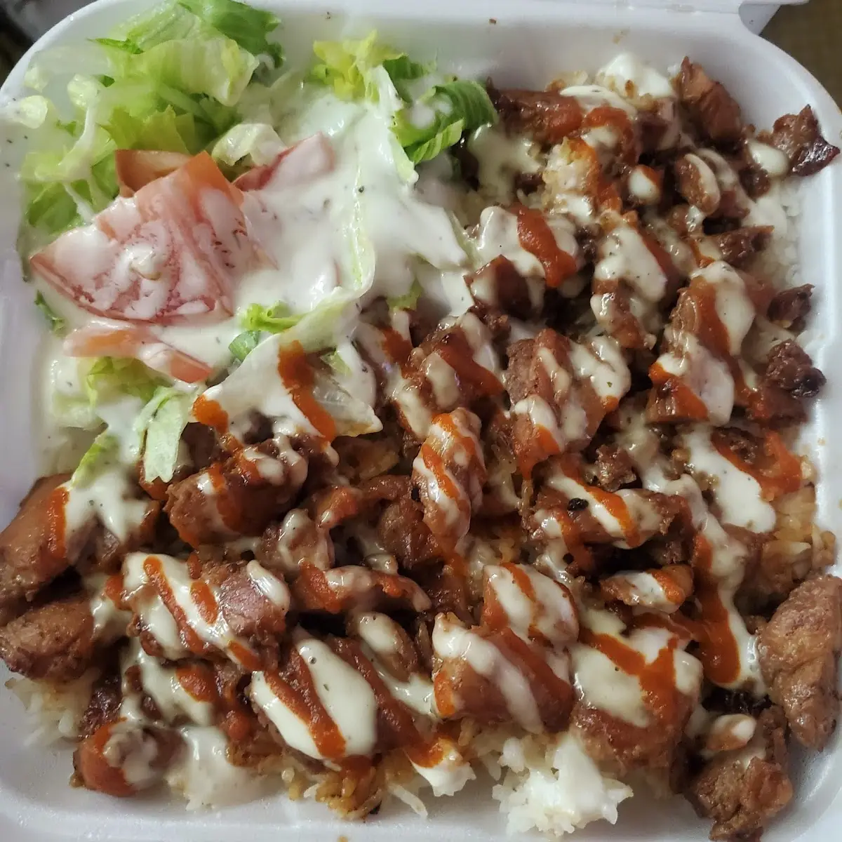 Chicken Teriyaki Plate with Side Salad
