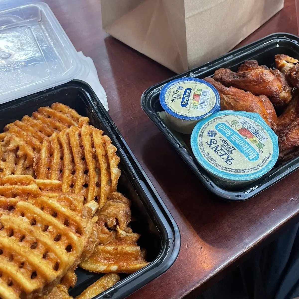 Buffalo Wings and Waffle Fries