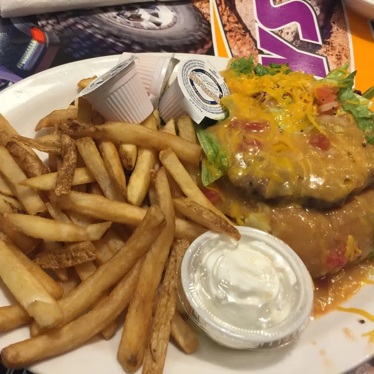 Smothered Green Chili Cheeseburger