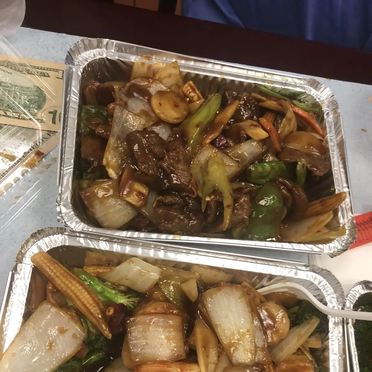 Triple Delight with Garlic Sauce