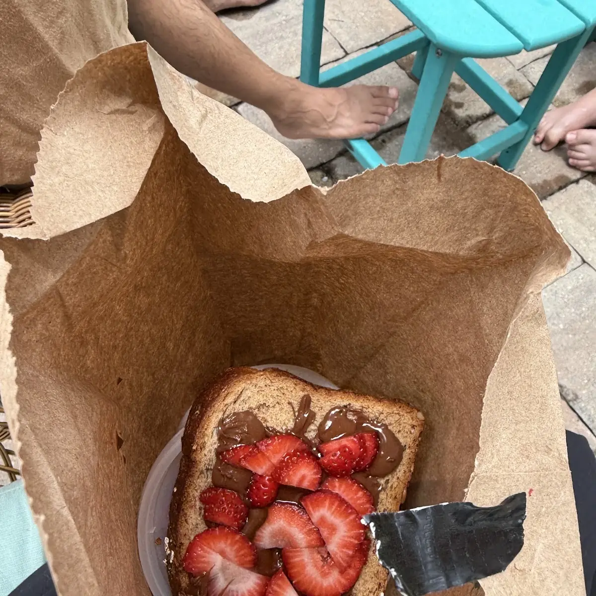 Nutella Strawberry Toast