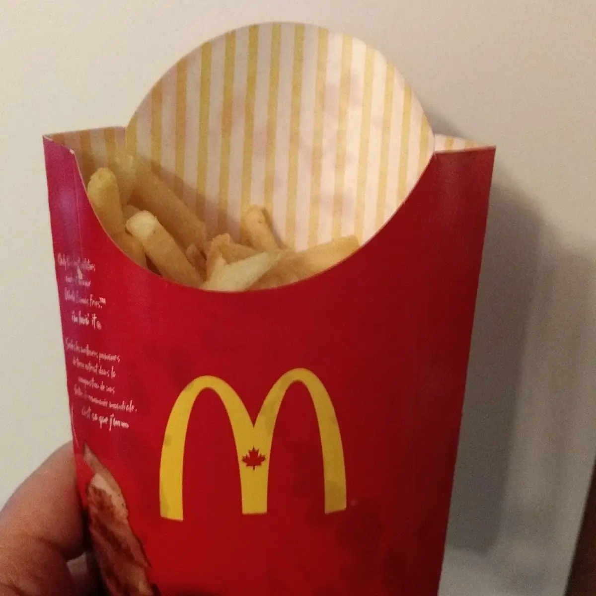 Supposed to Represent an Extra Large Fries, McDonald's