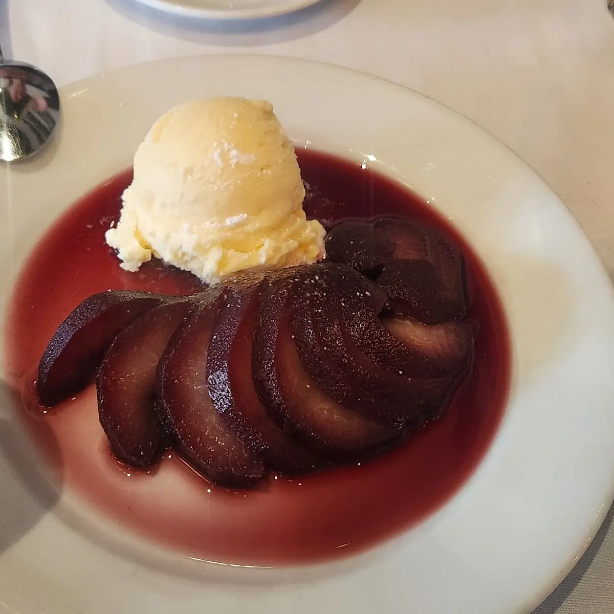Pouched Pears and Red Wine