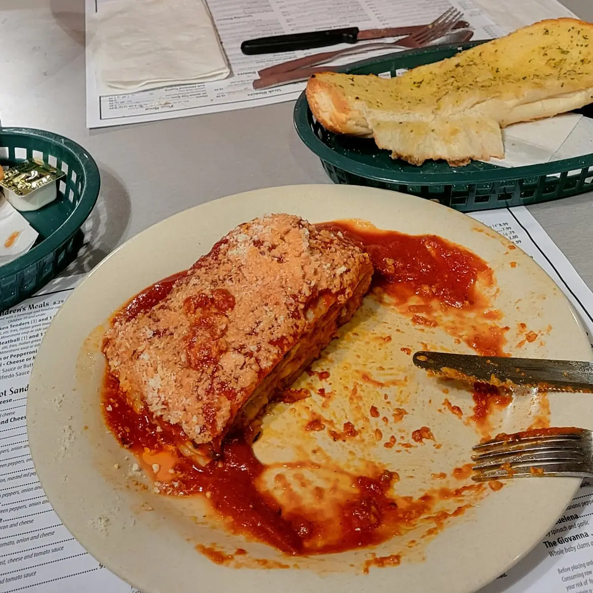 Lasagna with Tomato Sauce
