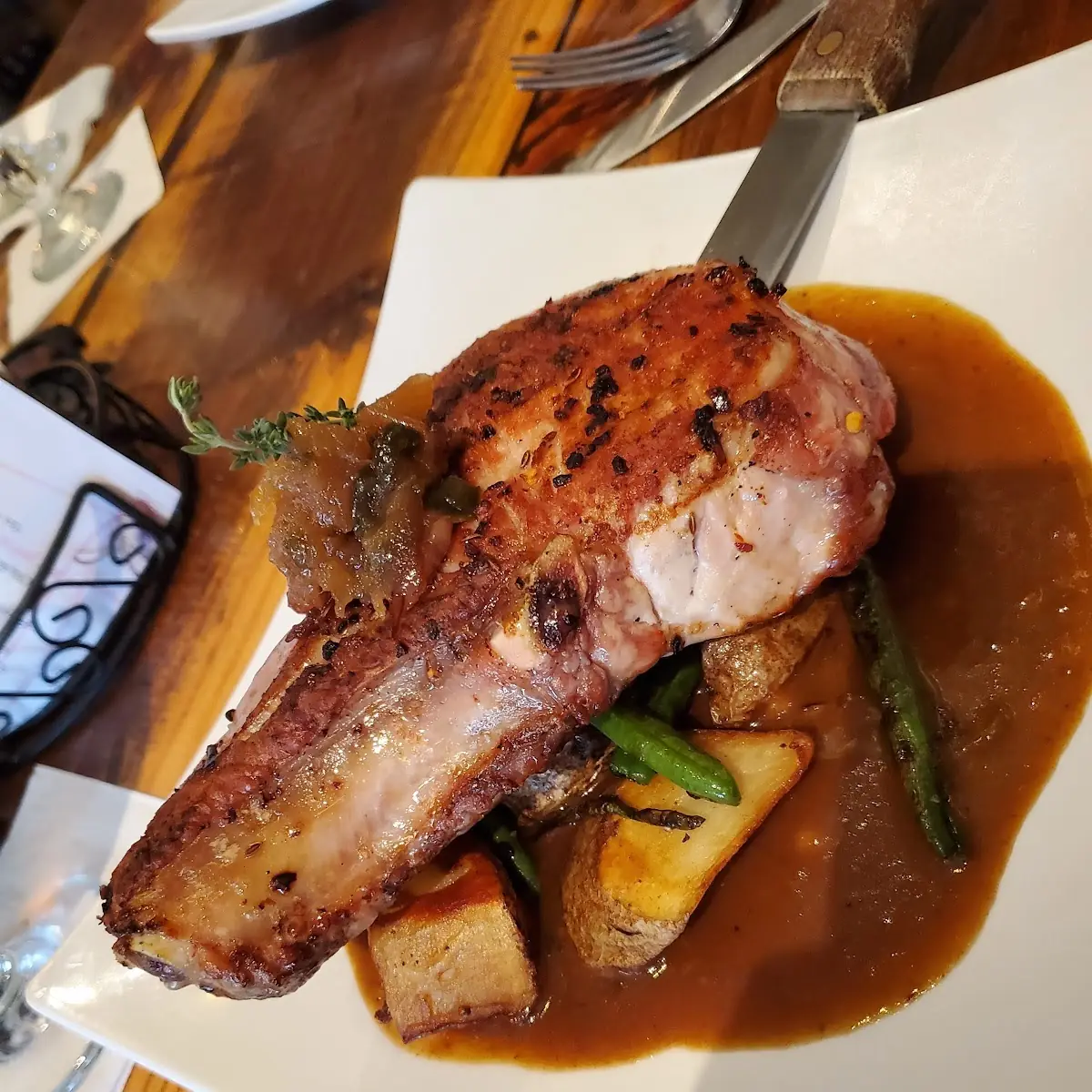 Double Cut Glazed Pork Chop