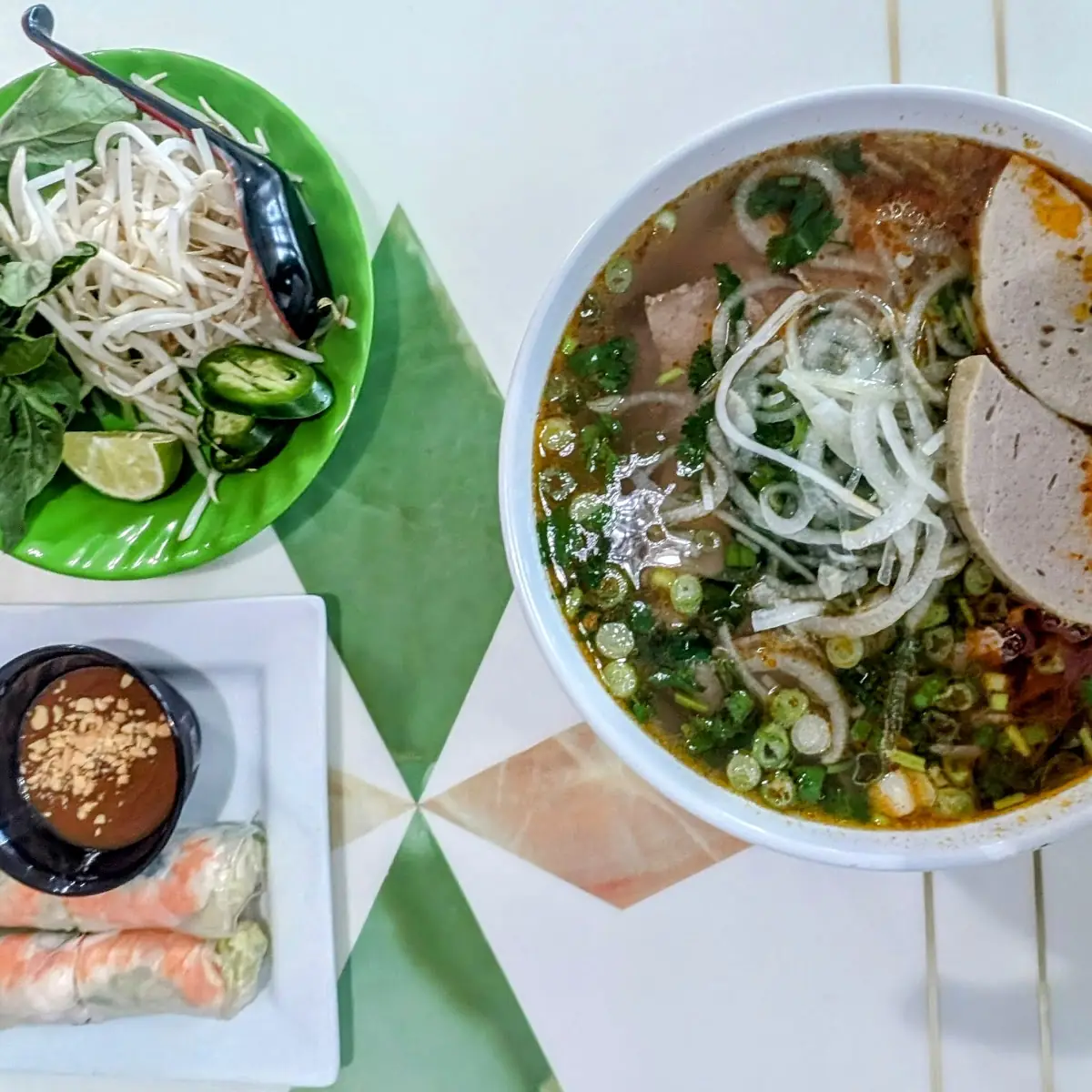 Bun Bo Hue Fresh Spring Rolls