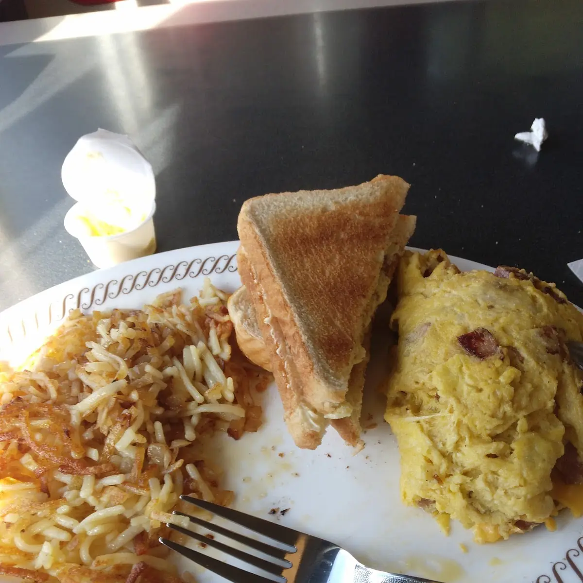 Ham & Cheese Omelet Plate