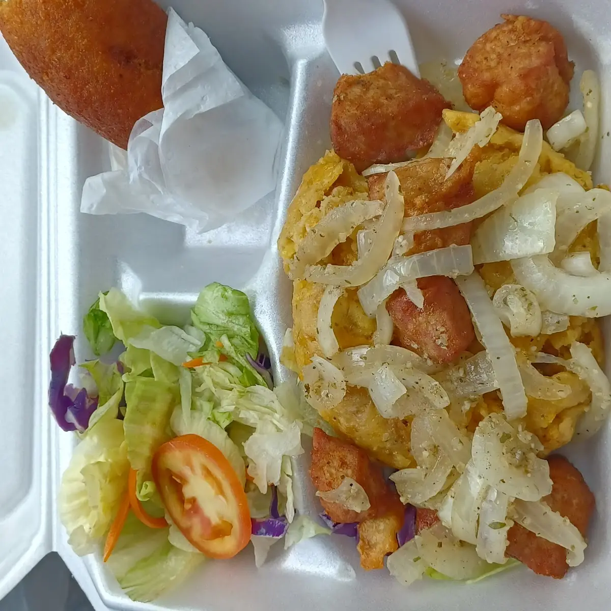 Mofongo Con Carne Frita