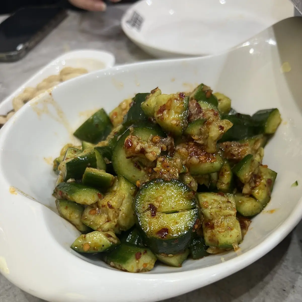 Szechuan Style Cucumber Salad