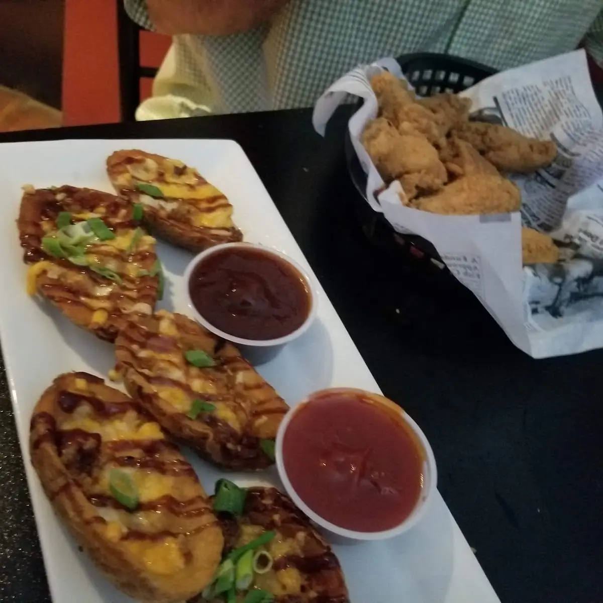 Potato Skins with Cheese and Bacon, Downtown Diner