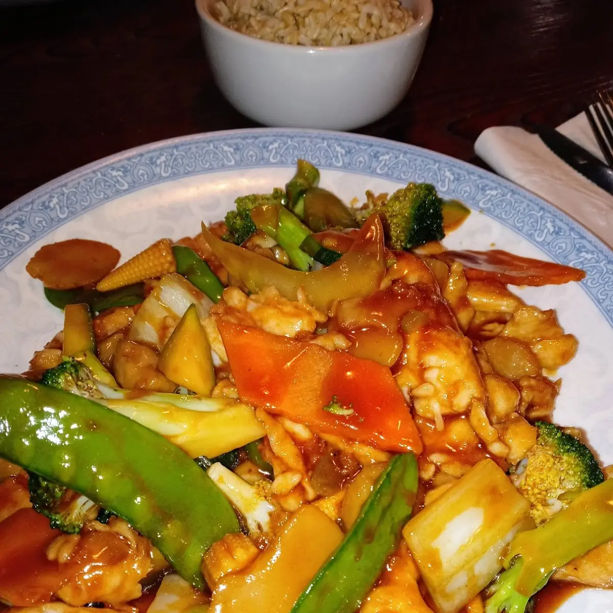 Chicken with Mixed Vegetables with Brown Rice