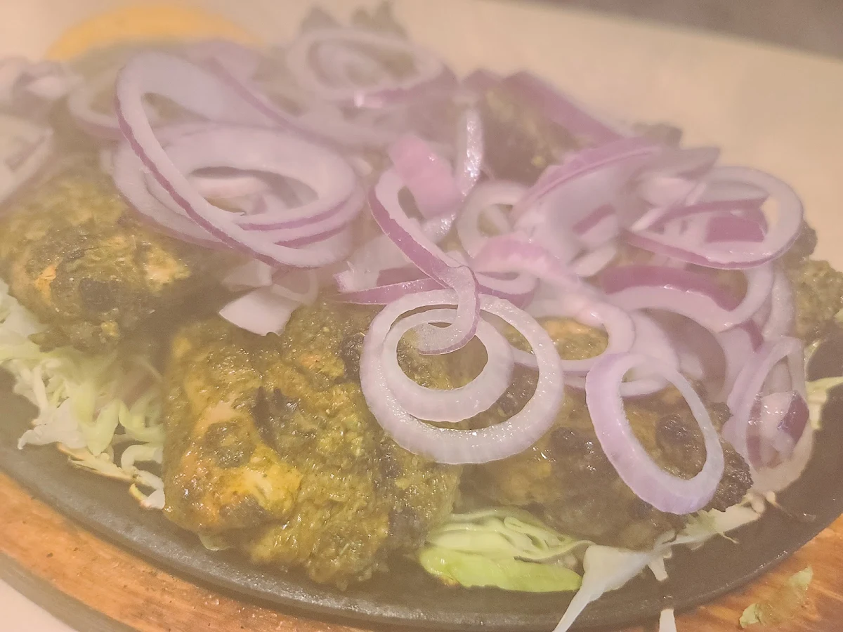 Hariyali Chicken Kebab, Guru india restaurant