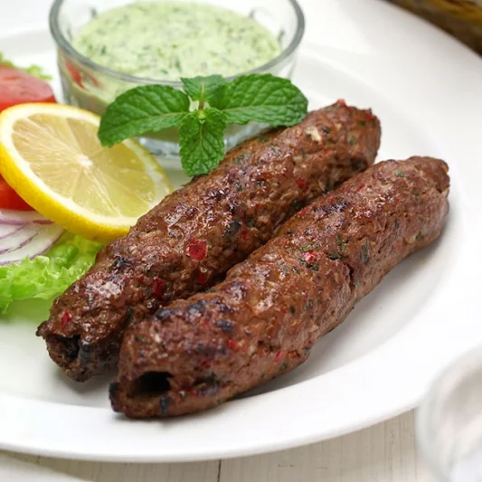Seekh Kebab Lamb or Beef, Guru india restaurant