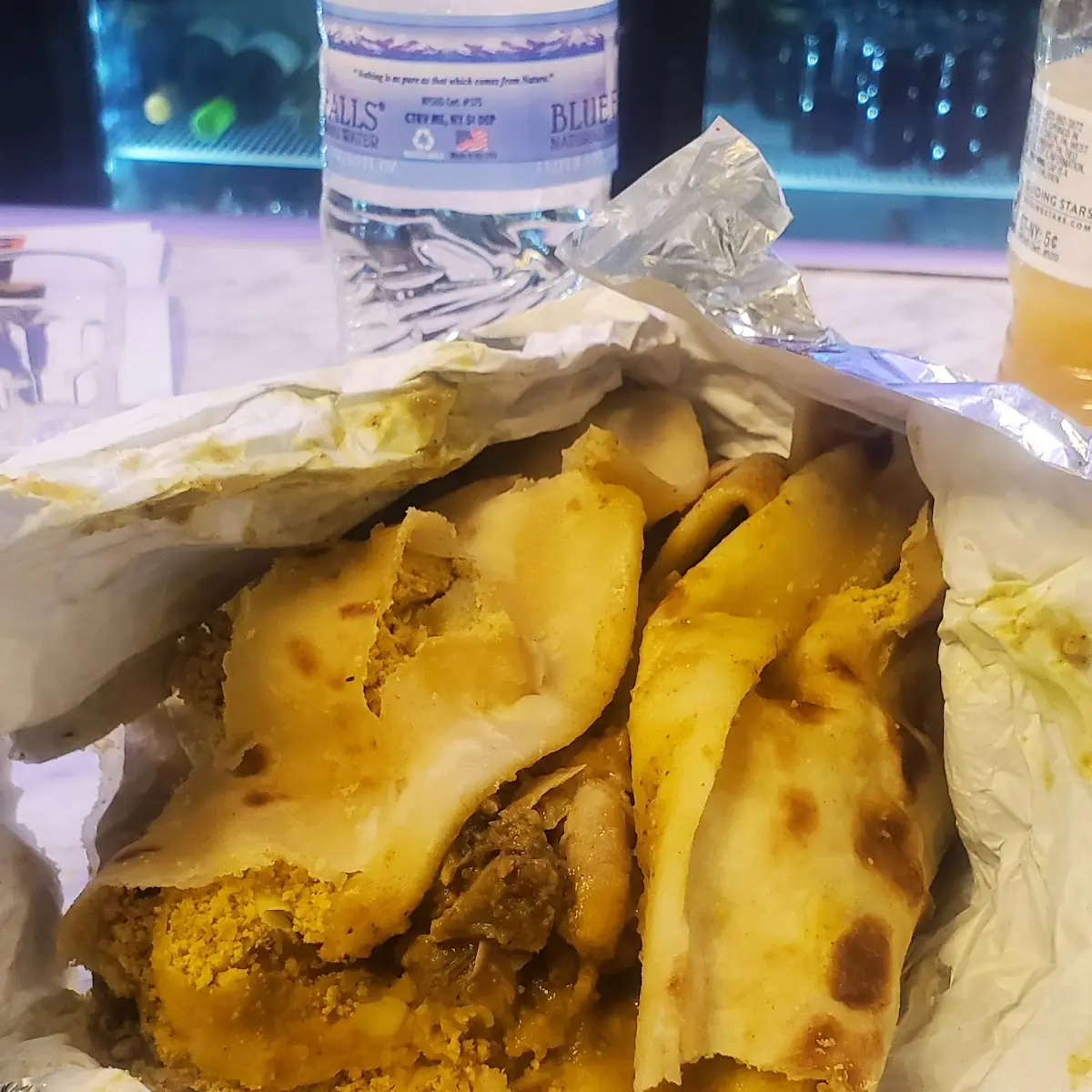 Stewed Chicken Roti