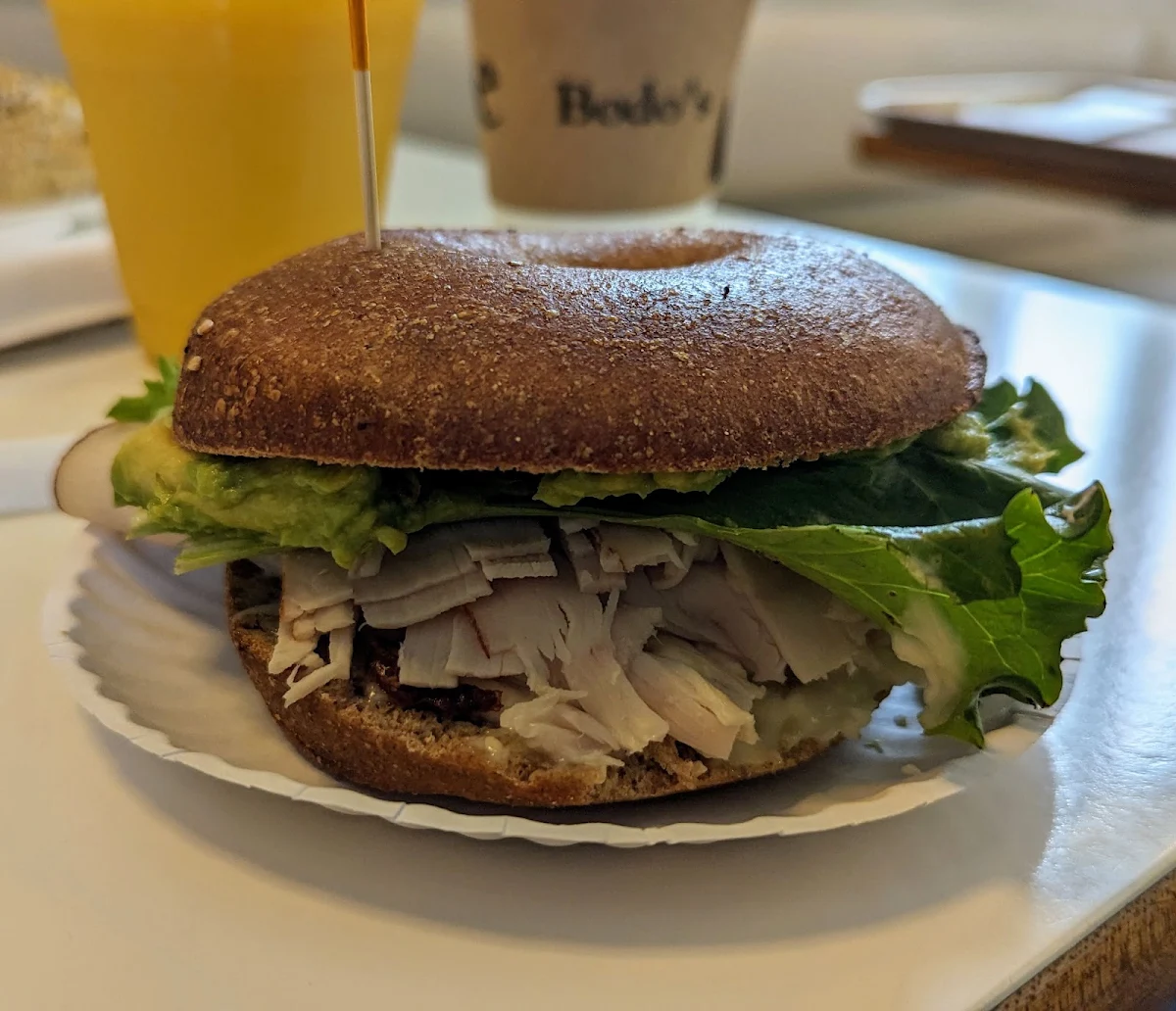 Turkey Bagel Sandwich