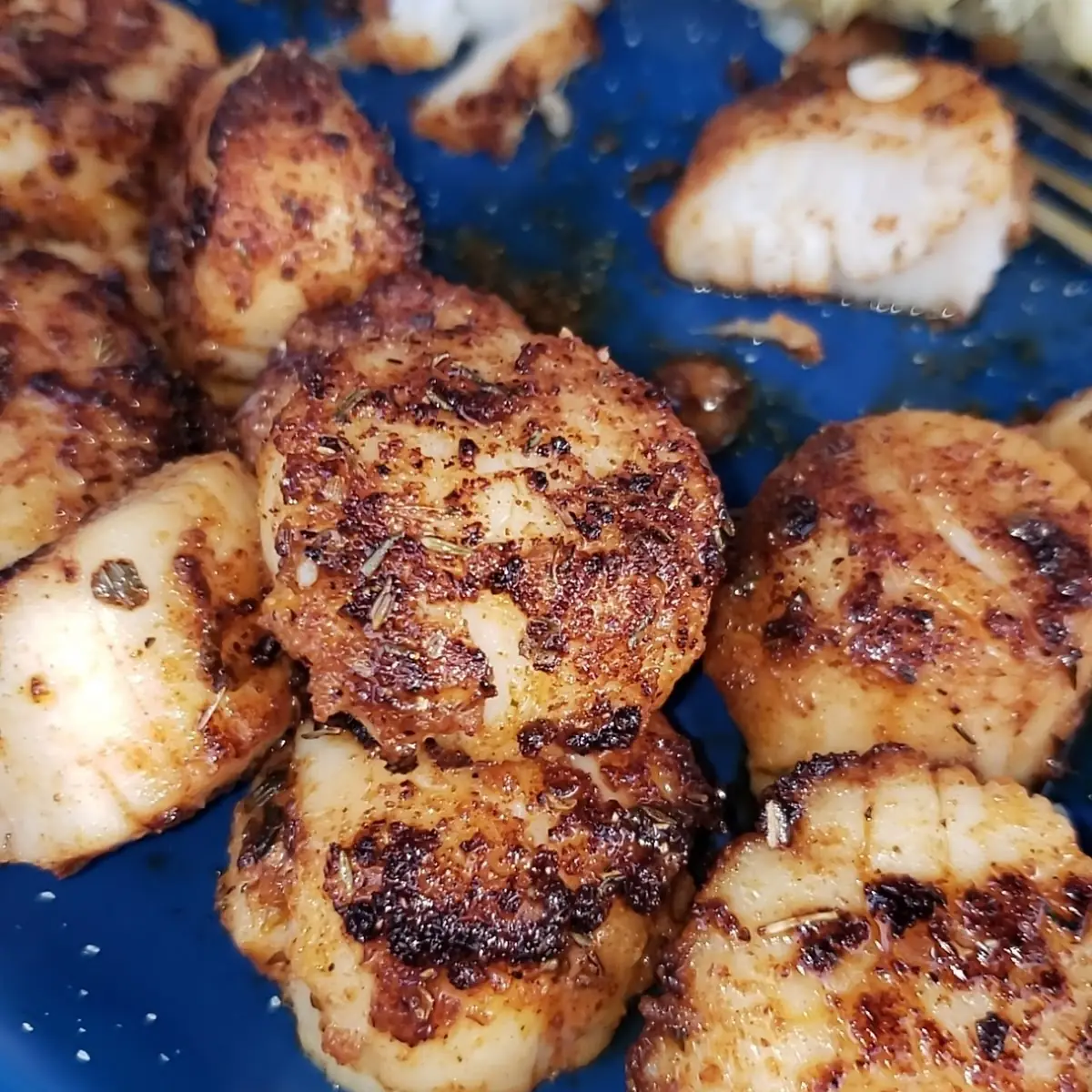 Blackened Sea Scallops