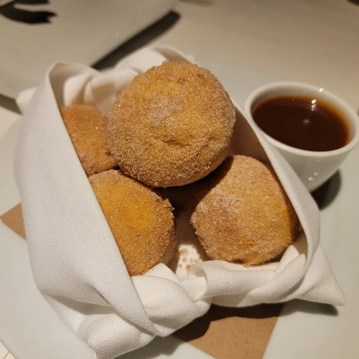 Warm Brioche Beignets w Salted Caramel