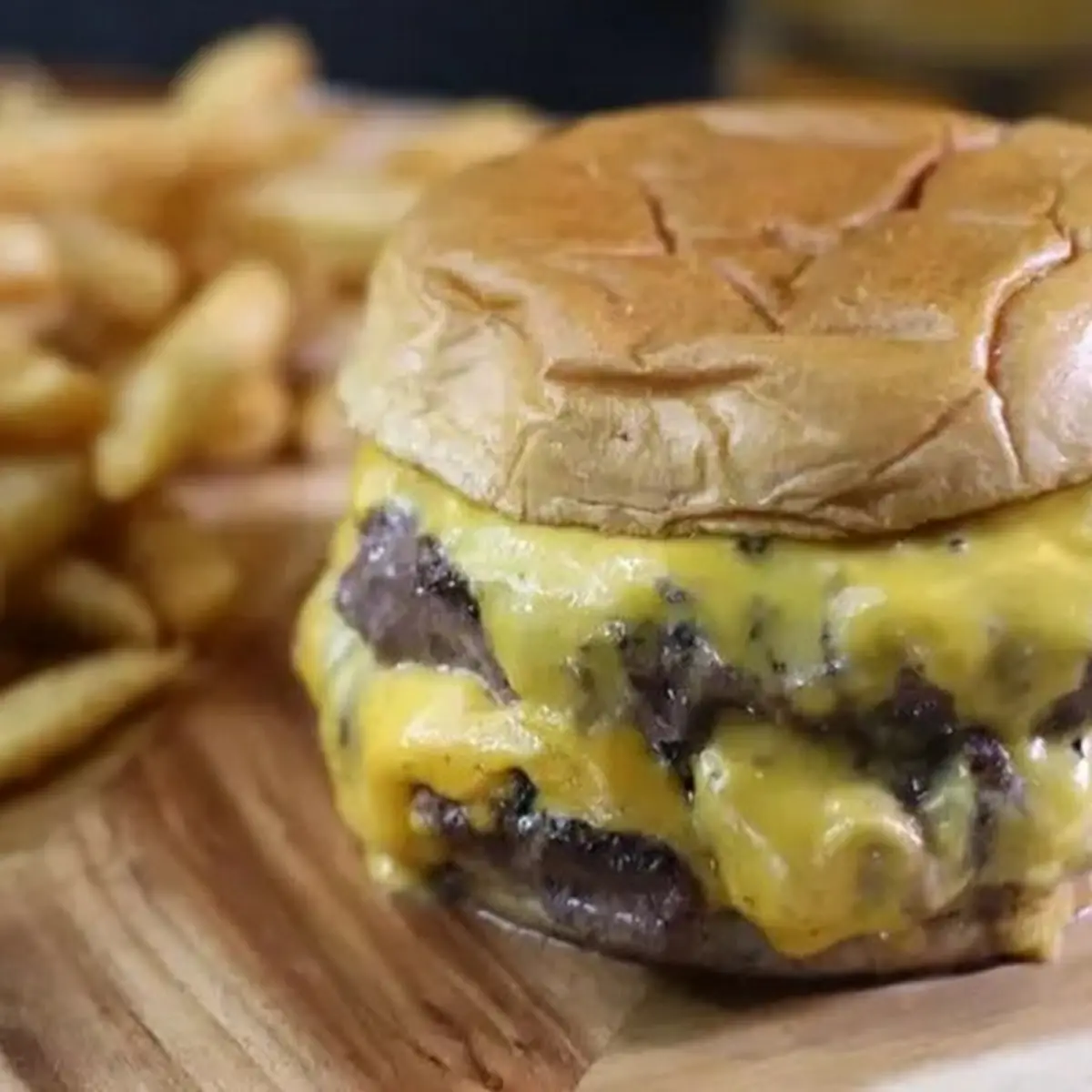 Double Cheeseburger and Fries