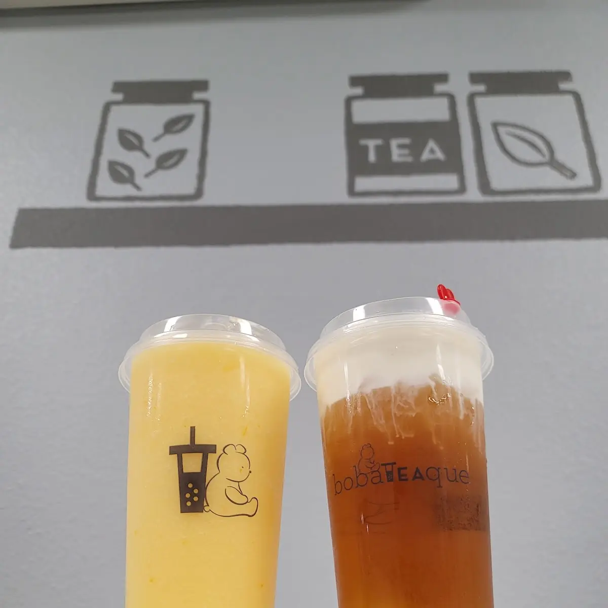Mango Smoothie & Jasmine Green Tea Cheese Foam