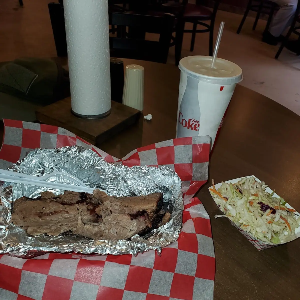 Beef Brisket with Cole Slaw