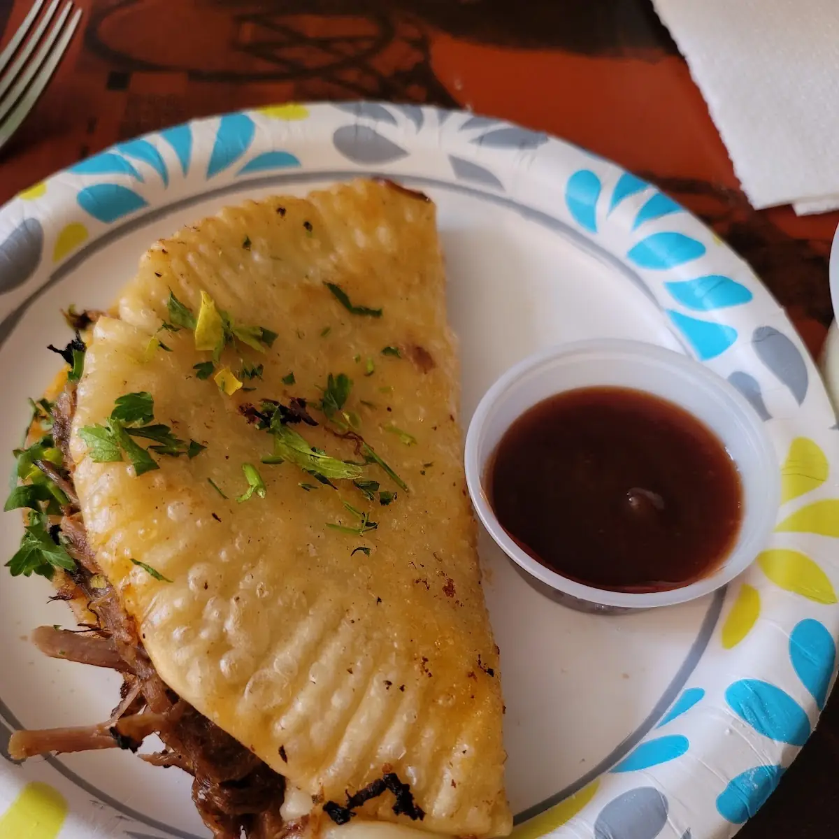 Pulled Pork Pierogi Taco