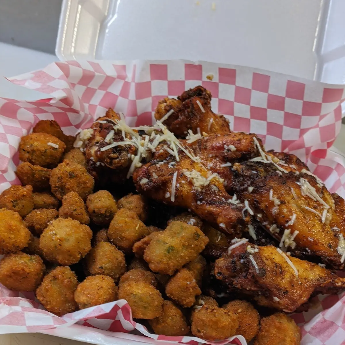 Wings and Okra