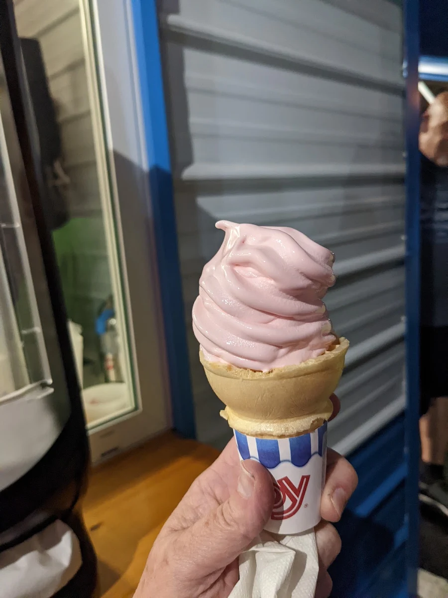 Strawberry Ice Cream Cone