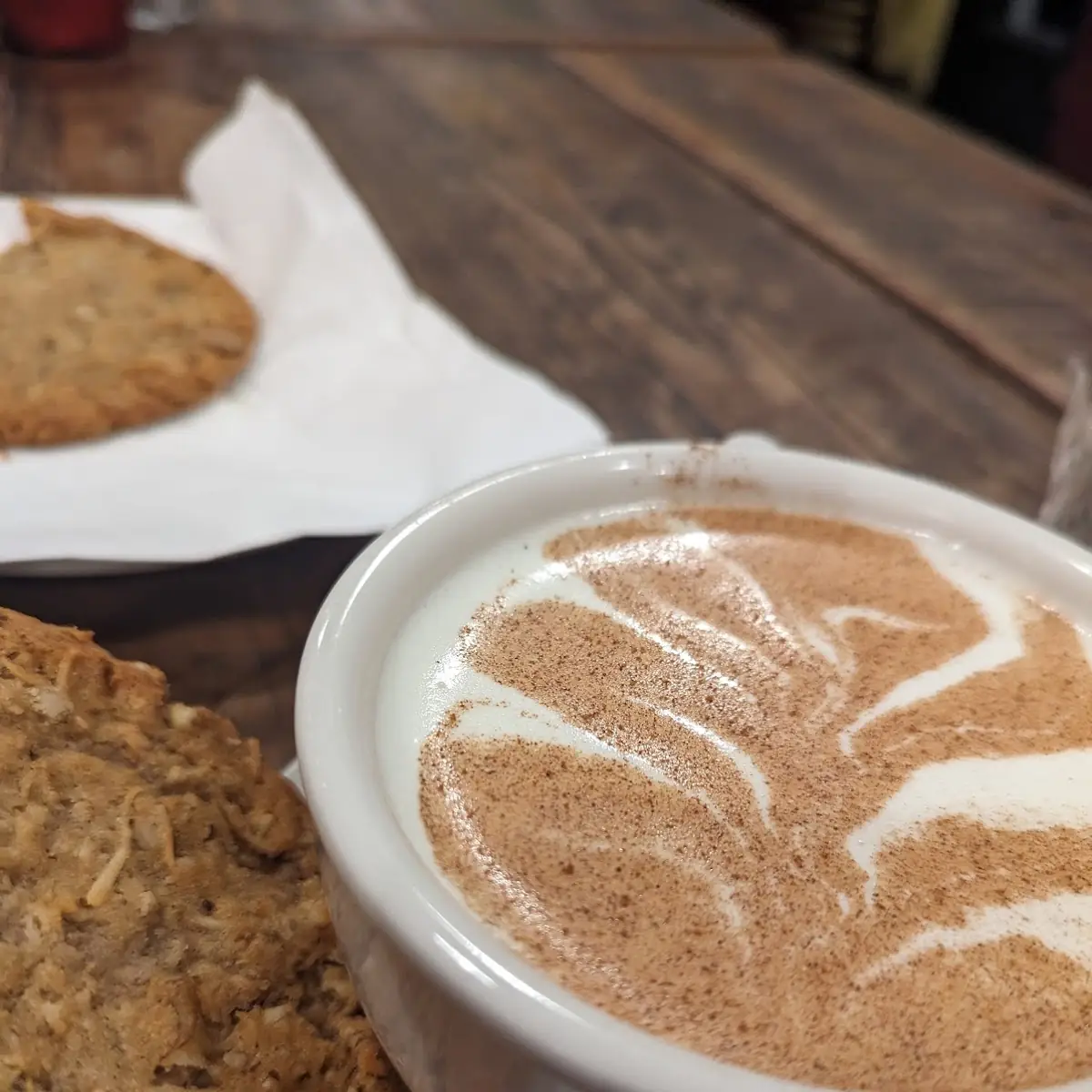 Eggnog and Anzac Cookie