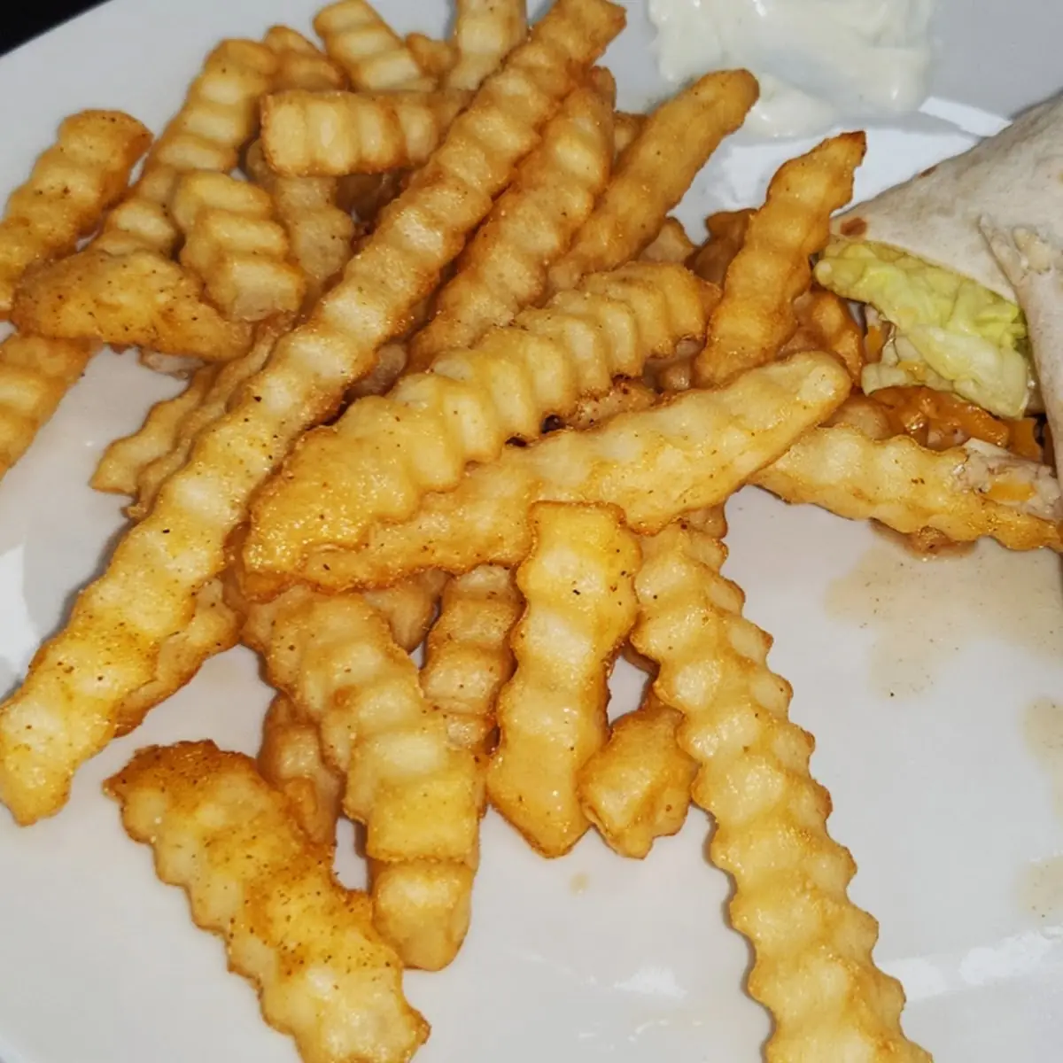 Chicken Wrap with French Fries