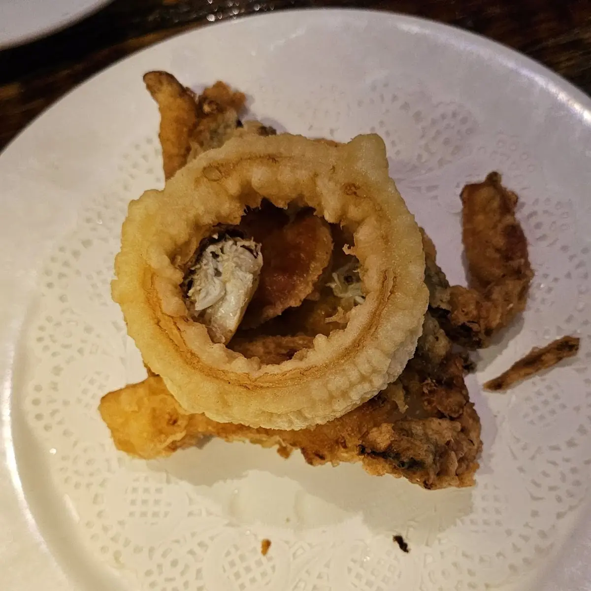 Tempura - Soft shell crab and veggies