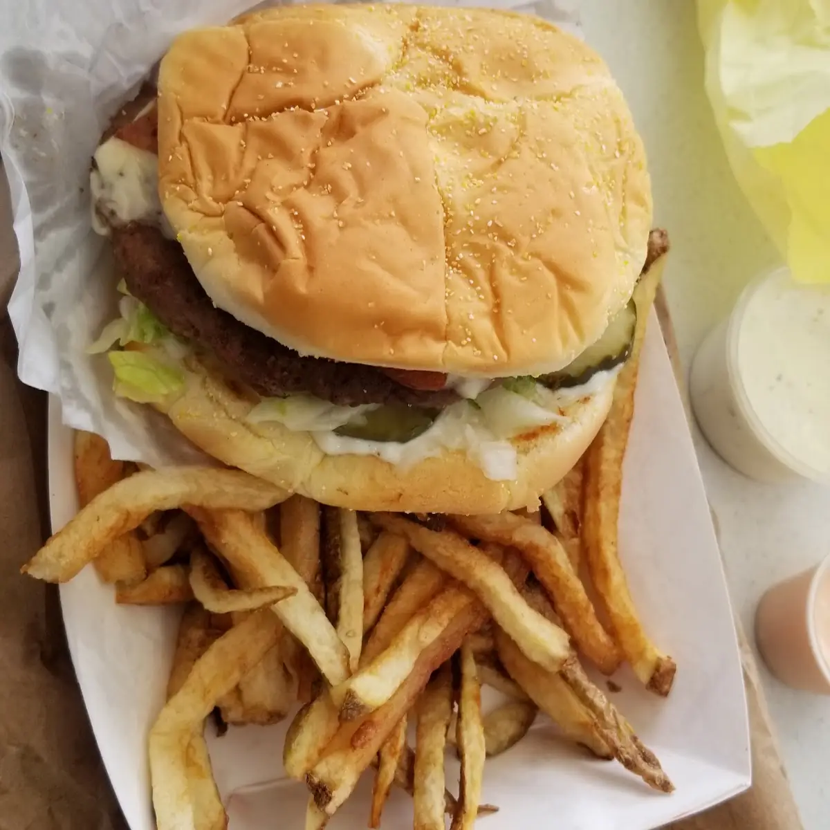 Deluxe Burger with Small Fry