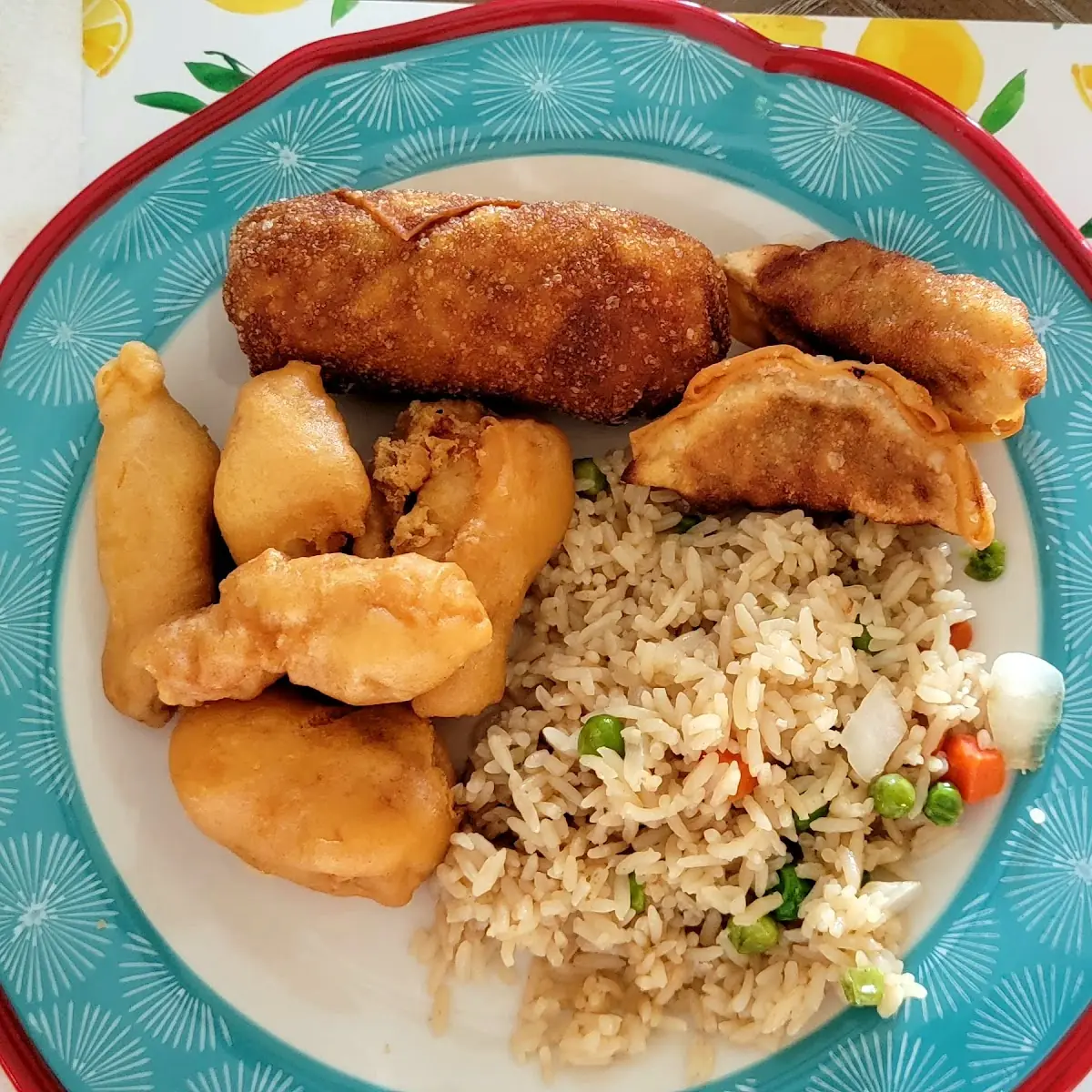 Sweet and Sour Chicken Fried Rice Fried Dumpling