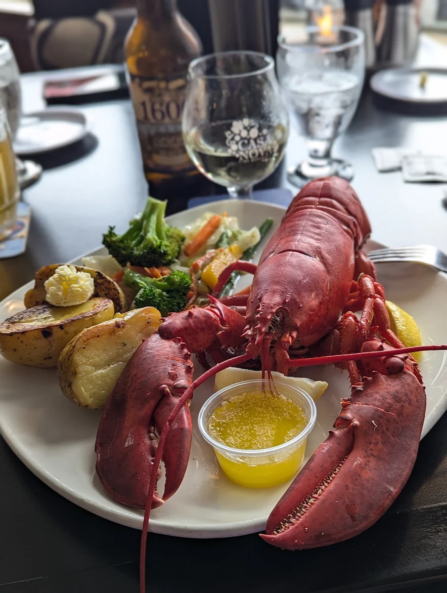 Baked Lobster and Scallops