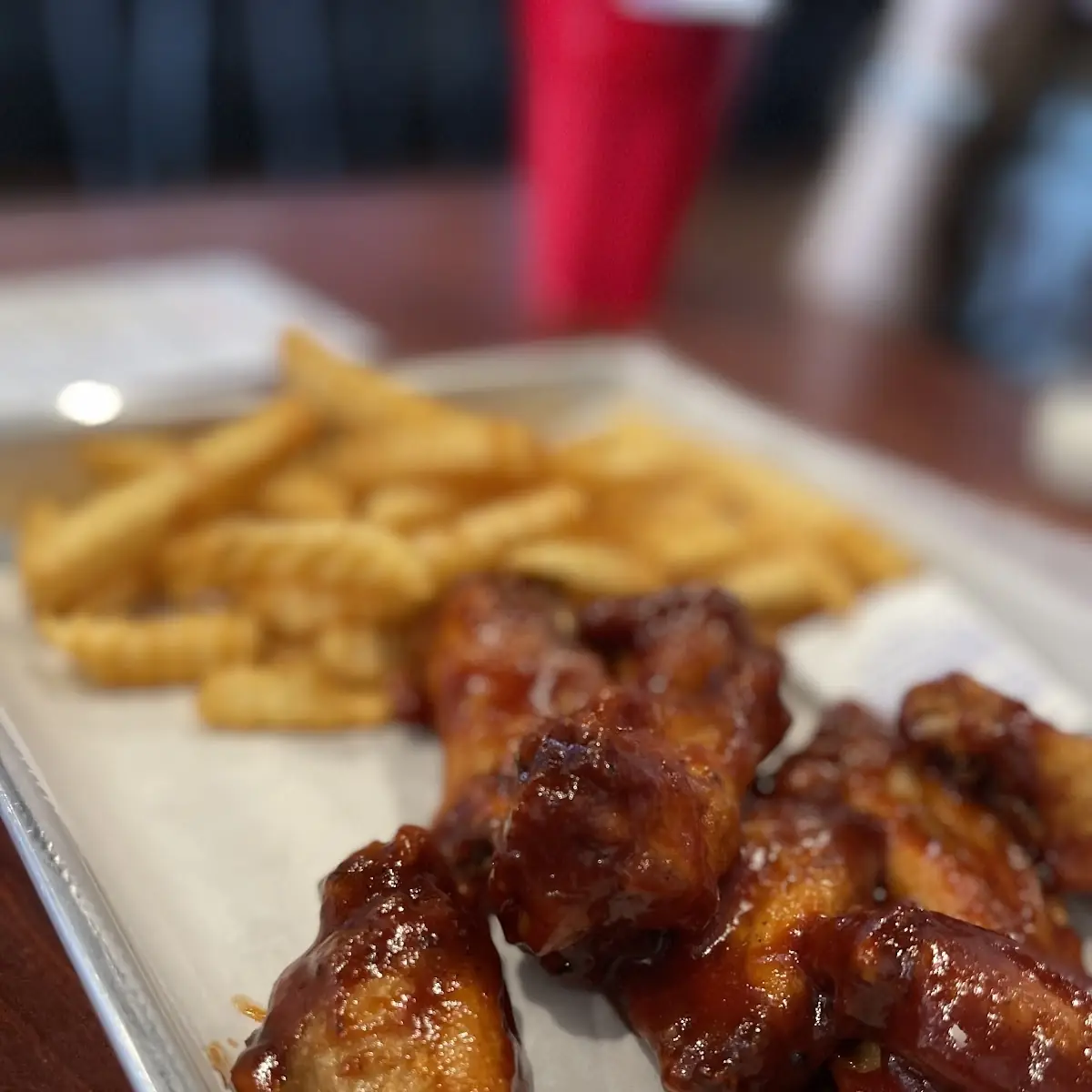 Honey BBQ Sauced Wings