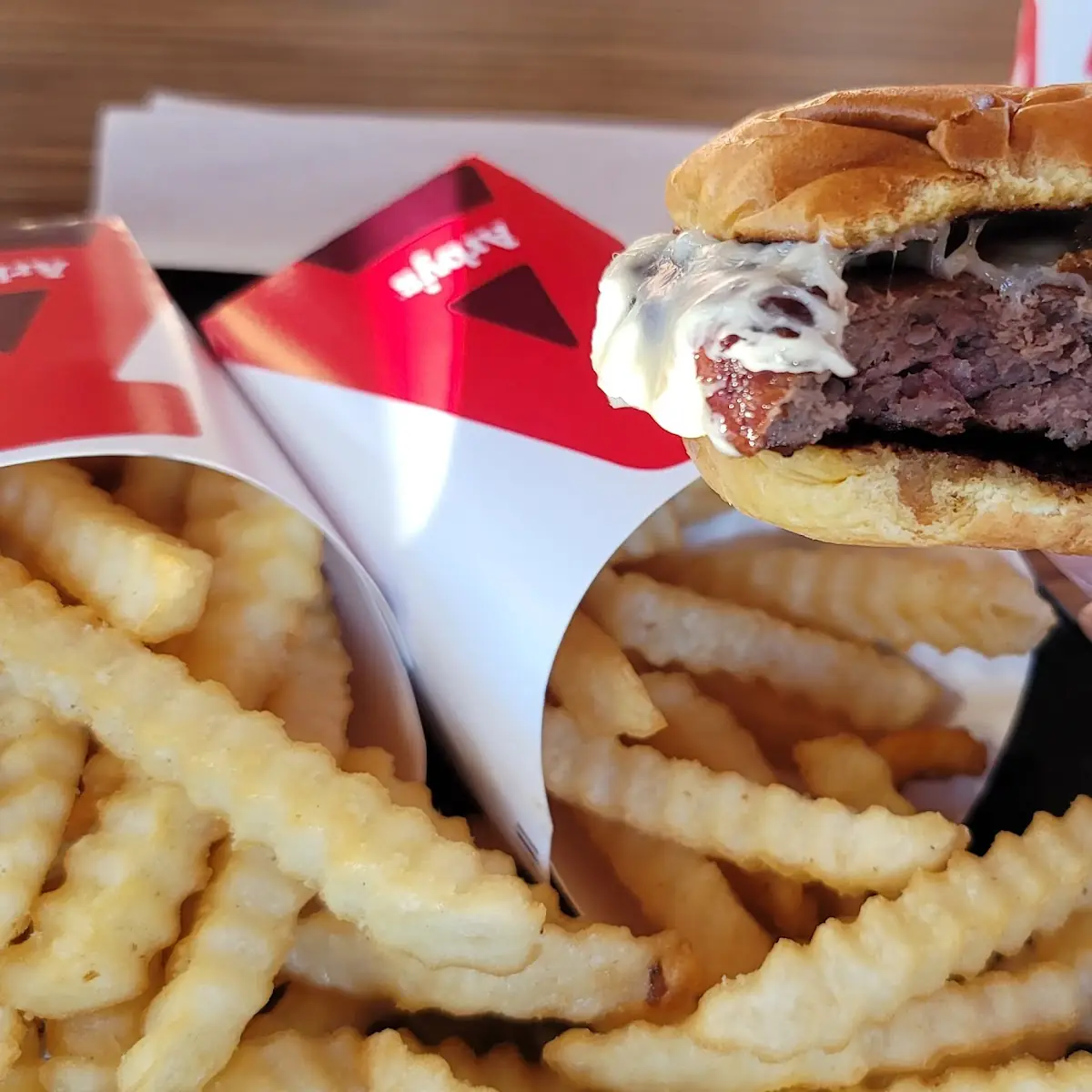 Big Game Burger and Fries