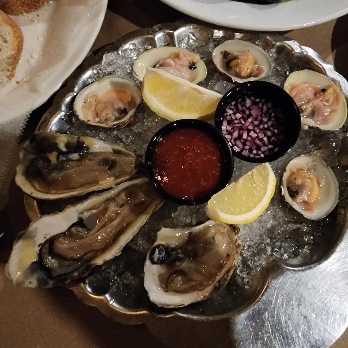 Fresh Oysters with Dipping Sauces