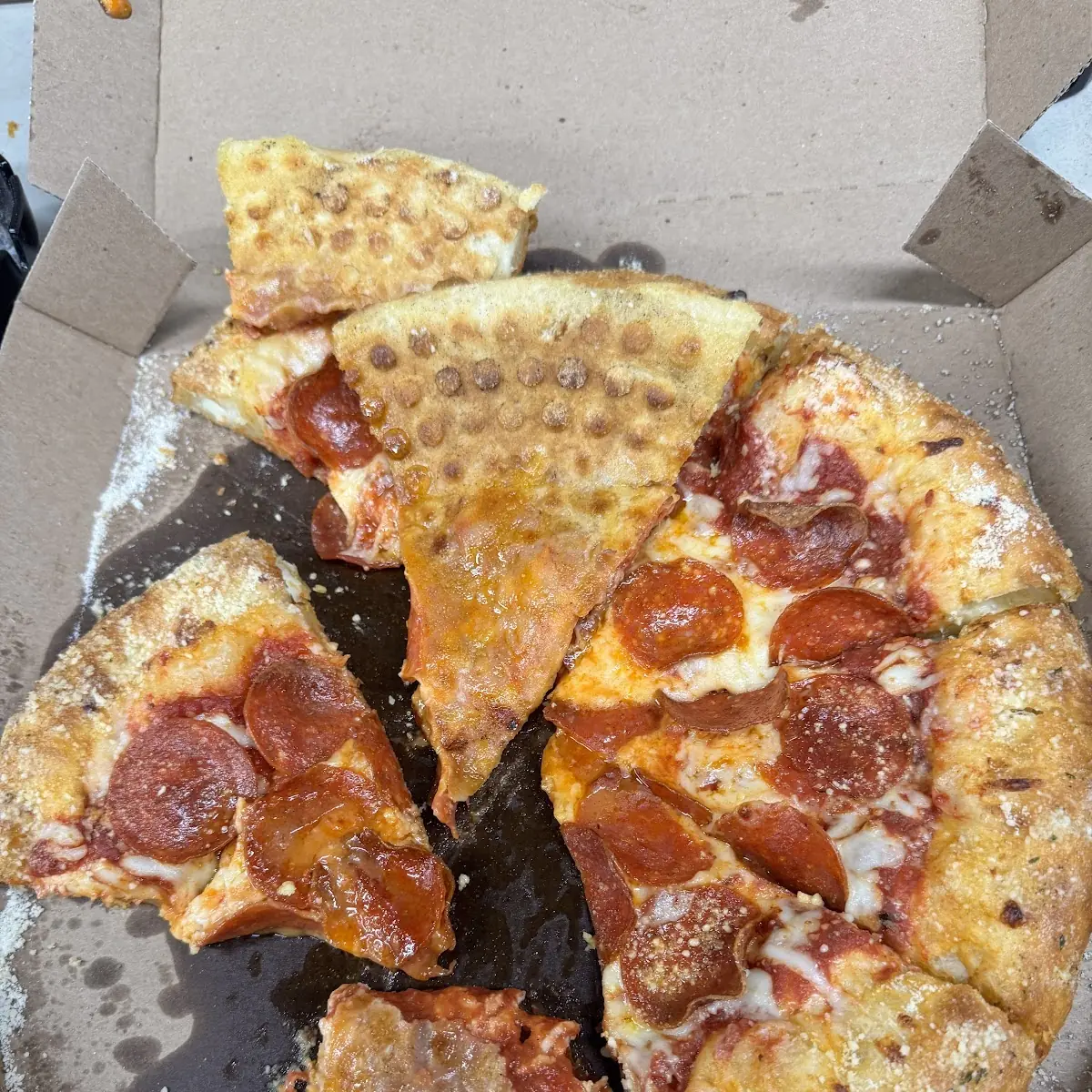Pepperoni Sausage Pizza Slice