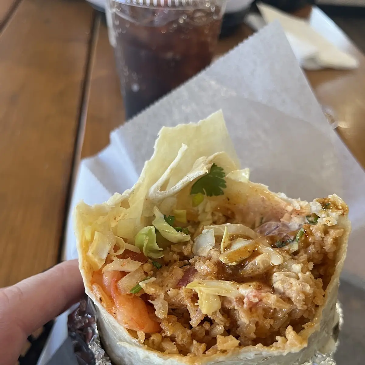Grilled Shrimp Burrito