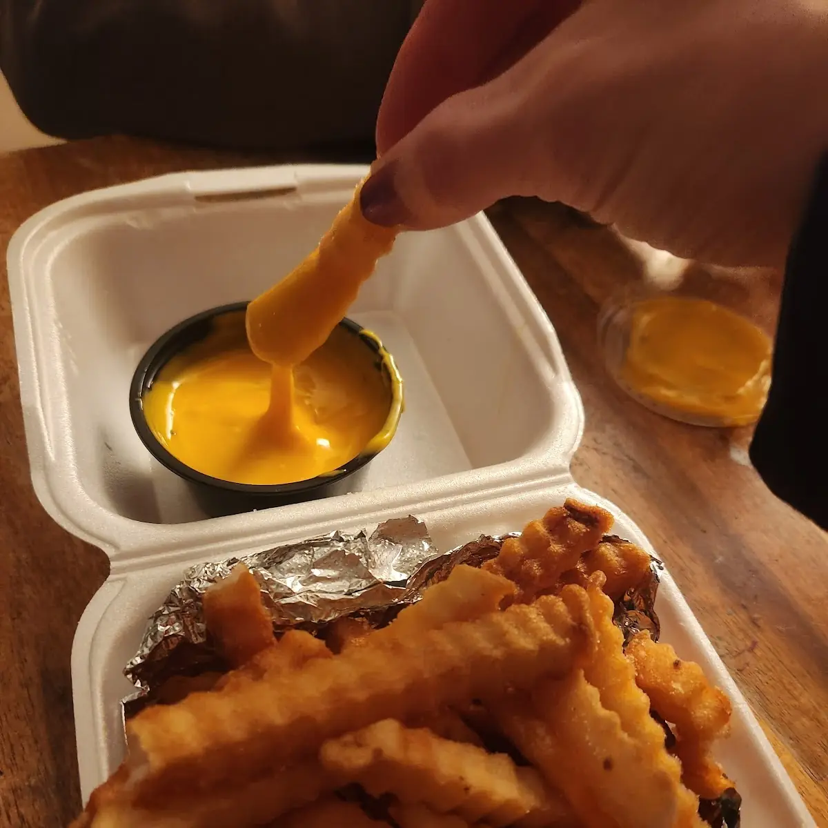 Cheese Fries Cheese on the Side