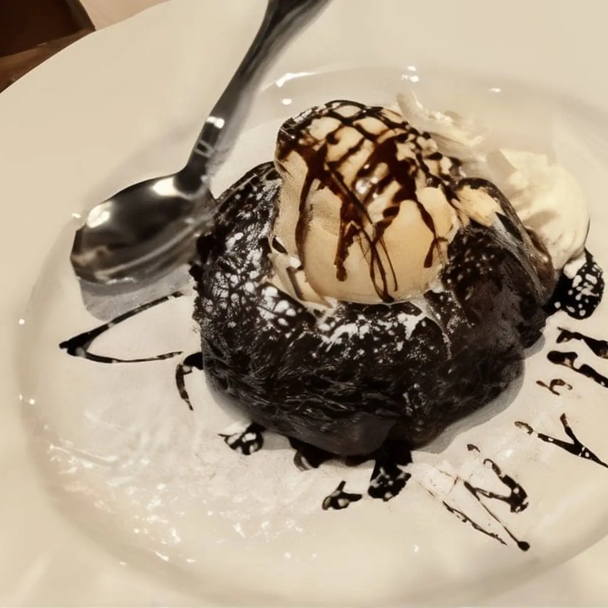 Molten Chocolate Cake a La Mode