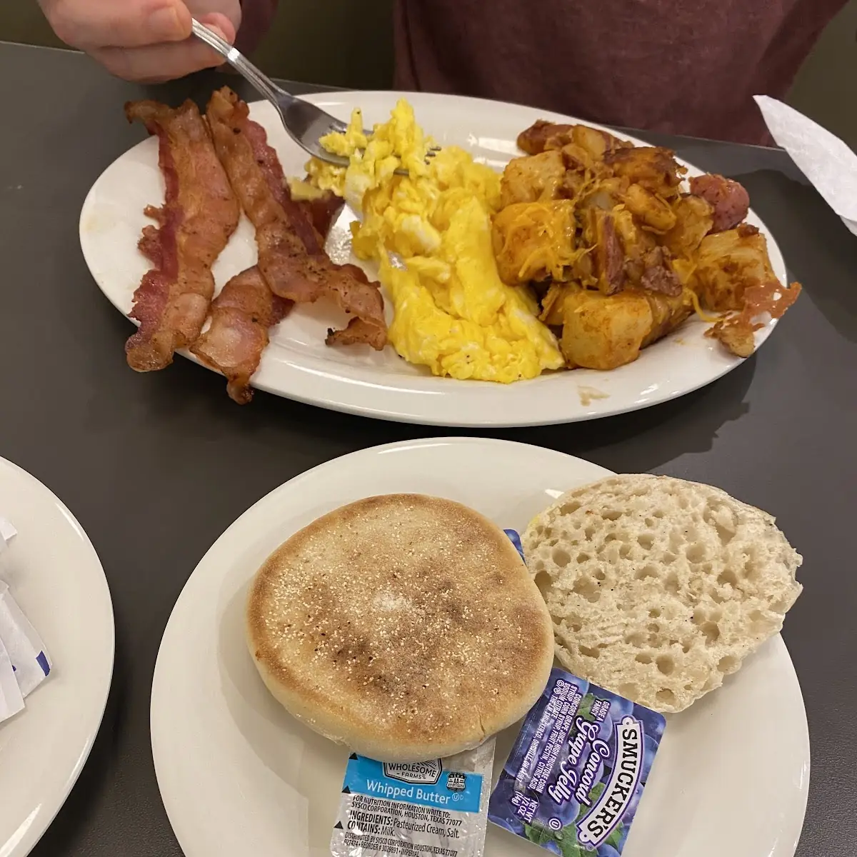 Grits Eggs Bacon Sausage