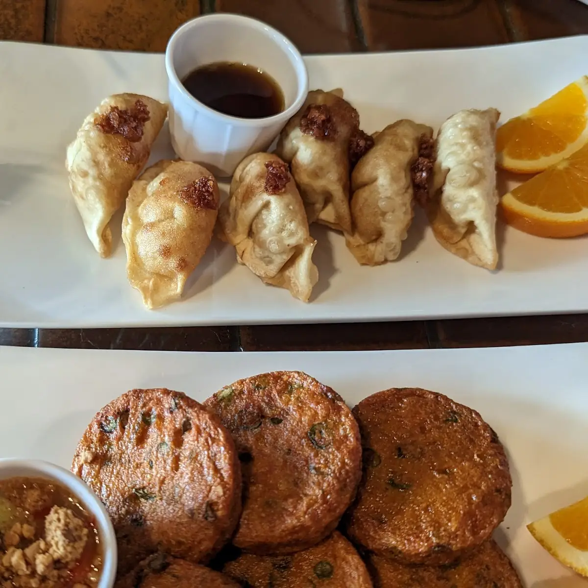 Fried Dumplings Top and so Maan Bottom