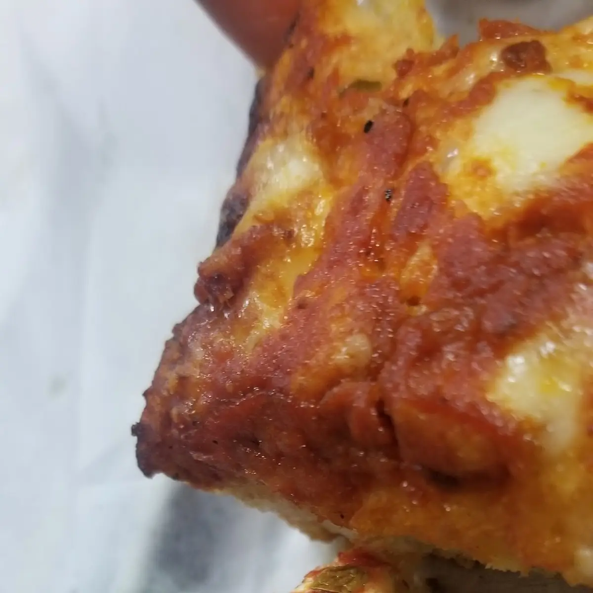 Deep Dish Cheese Pizza Slice