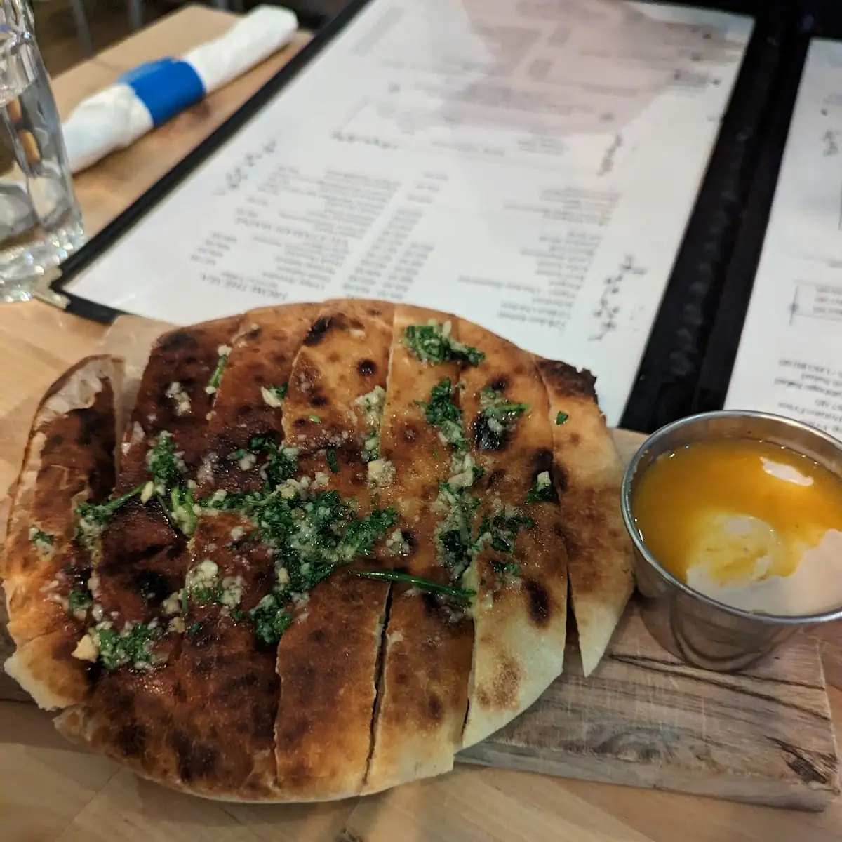 Garlic Bread with Dips