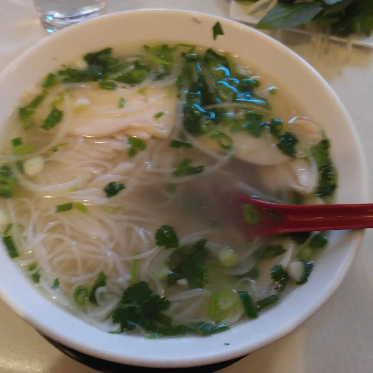 Chicken Pho with Sriracha