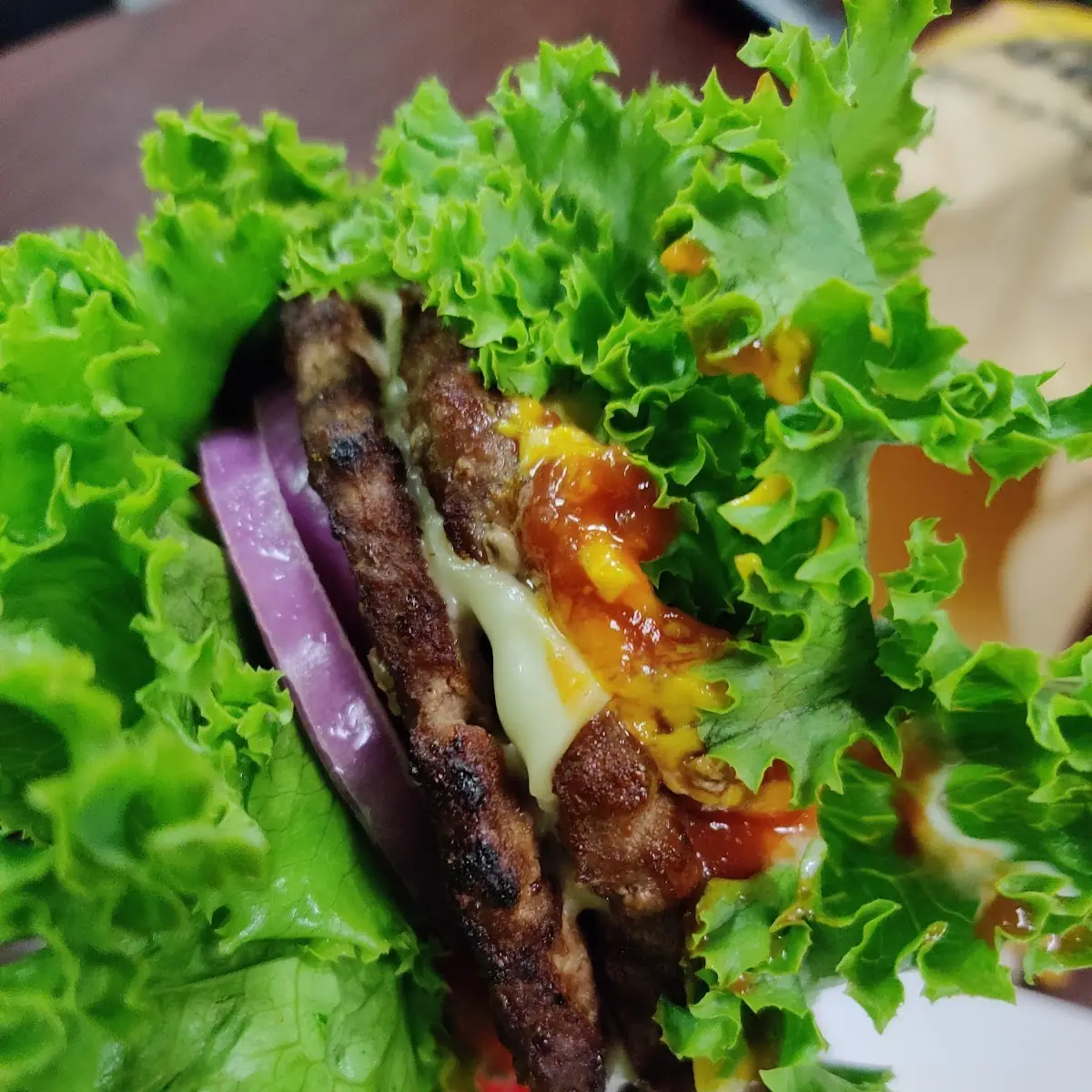 7 Double Wrapped in Lettuce Add Pepper Jack