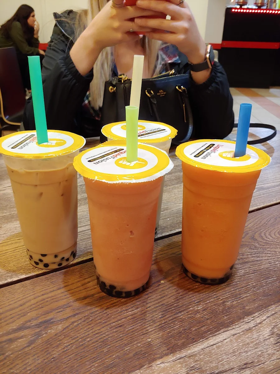 Thai Tea Taro Green Tea Latte