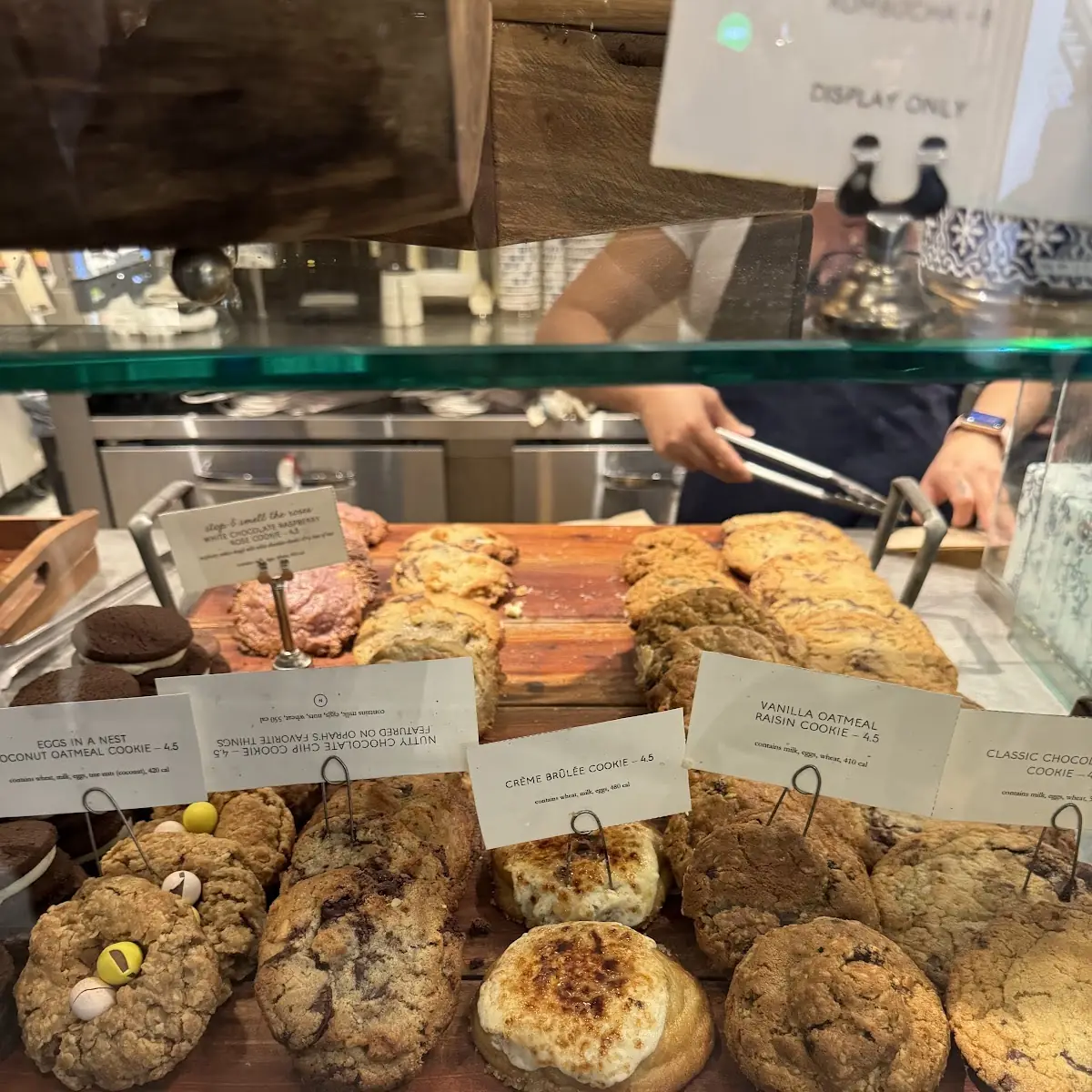 Nutty Chocolate Chip Cookie Display Case