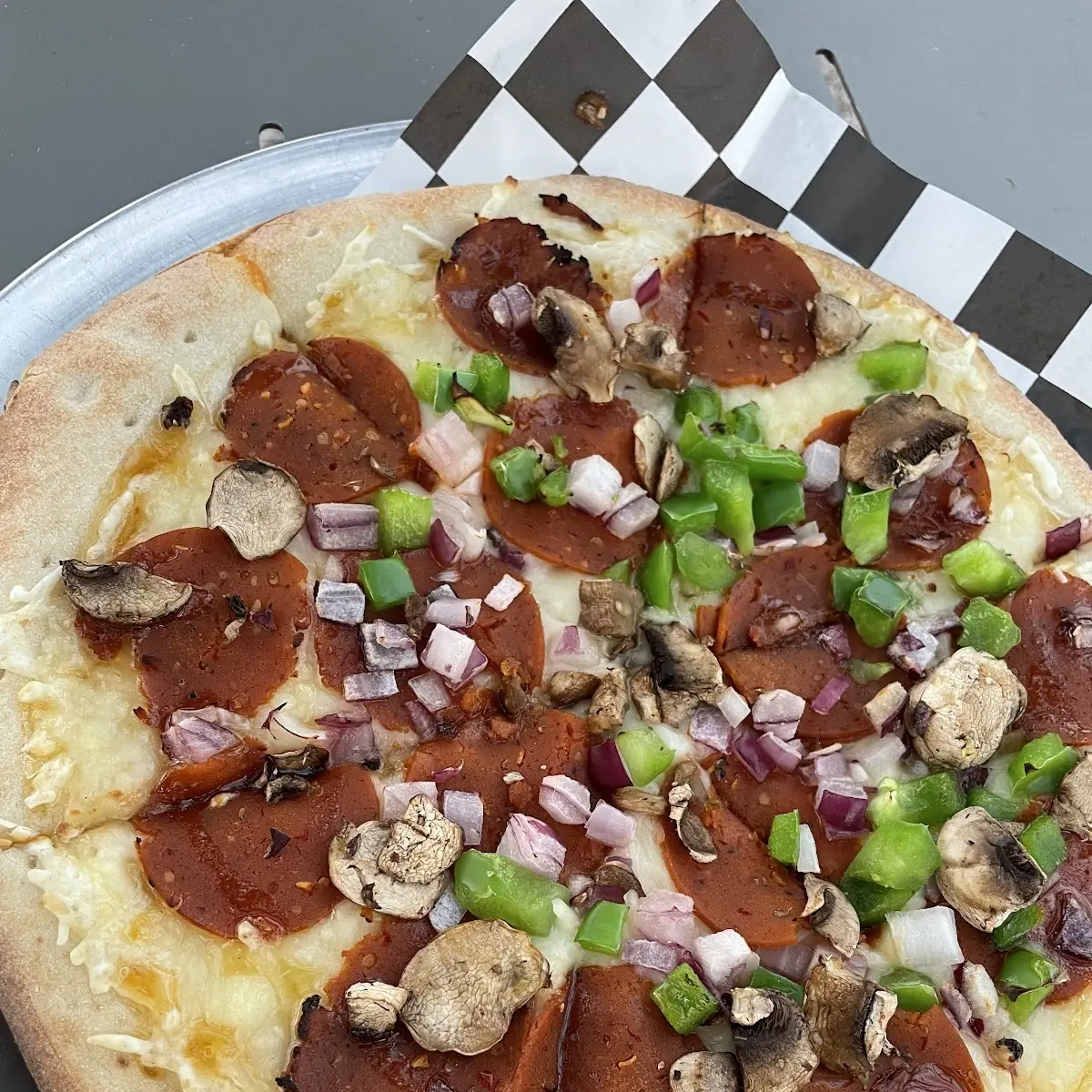 Vegan Pepperoni Pizza